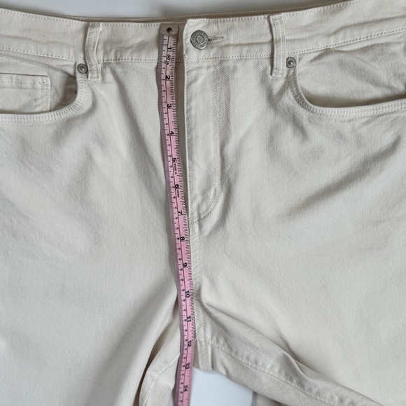 LOFT High Rise Straight Frayed Hem Jean - Picture 9 of 13